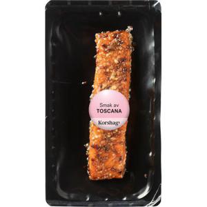Korshags Varmrökt Laxfilé Toscana ASC 125g