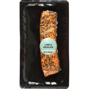 Korshags Varmrökt Laxfilé Lime & Basilika ASC 125g