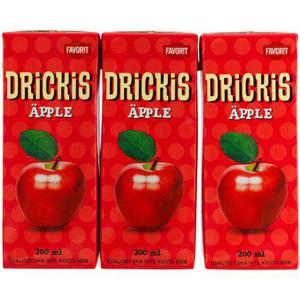Favorit Drickis Äpple 3x200ml