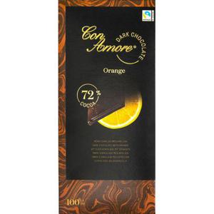 Con Amore Chokladkaka Mörk Apelsin 72% Fairtrade 100g