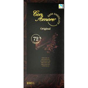 Con Amore Chokladkaka Mörk 72% Fairtrade 100g