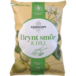 Gårdschips Potatischips Brynt Smör & Dill 150g