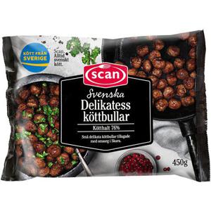 Scan Svenska Delikatessköttbullar Frysta 450g