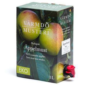 Frukt & Grönt Äppelmust Svenska Äpplen EKO Bag-in-box 3L Värmdö Musteri