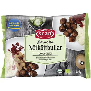 Scan Nötköttbullar Frysta EKO 400g
