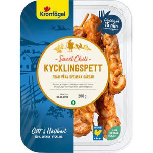 Kronfågel Kycklingspett Sweet Chili 200g