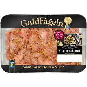 Guldfågeln Kycklingbröstfilé Strimlad Asian Wok 600g