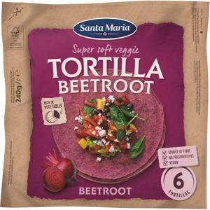 Santa Maria Tortilla Rödbeta Medium 6-p