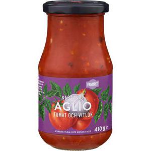 Favorit Pastasås Aglio Vitlök 410g