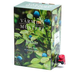 Frukt & Grönt Blåbärsdryck Svenska Blåbär Bag-in-box 3L Värmdö Musteri