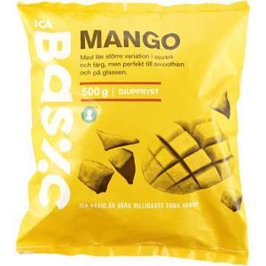 Ica Basic Mango Bitar Fryst 500g