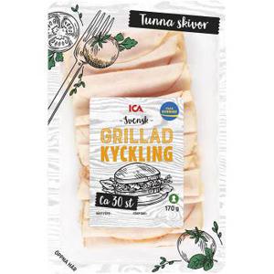 ICA Grillad kyckling i skivor 170g