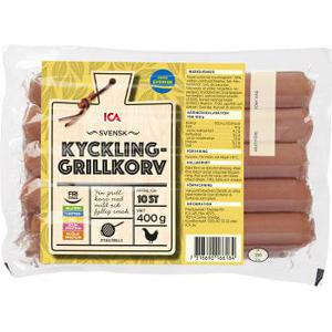 ICA Grillkorv Kyckling 400g