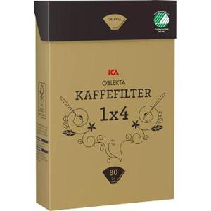 ICA Kaffefilter 1x4 oblekta 80-p