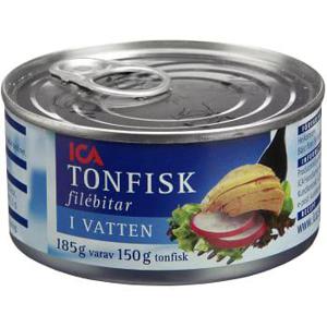 ICA Tonfisk i vatten 185g