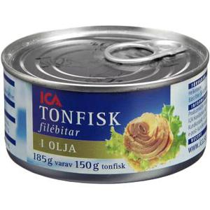 ICA Tonfisk i olja 185g
