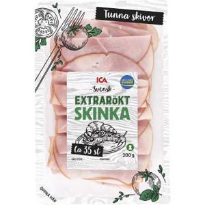 ICA Skinka Extrarökt 200g
