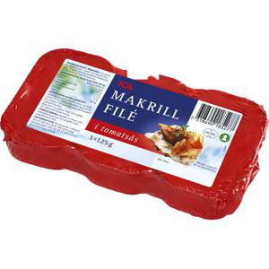 ICA Makrill i tomatssås 3-p