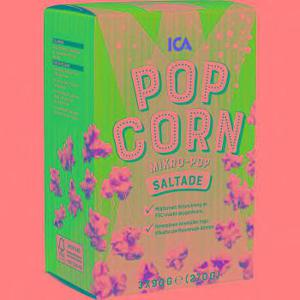 ICA Micropopcorn saltade 270g 3-p
