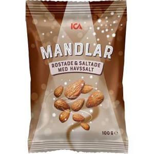 ICA Mandlar Rostade & saltade 100g