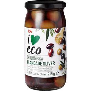 ICA I love eco Blandade Oliver med Kärnor Ekologisk 370g