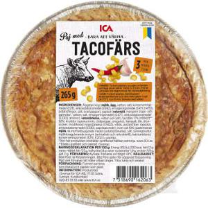 ICA Paj Tacofärs 265g