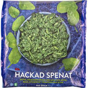 ICA Hackad spenat Fryst 600g