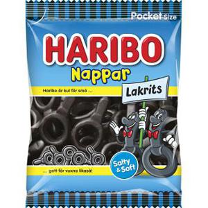 Haribo Nappar Lakrits 80g