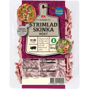 ICA Skinka Strimlad Rökt 180g