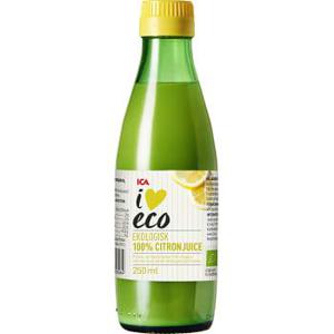 ICA I love eco Citronjuice Pressad Ekologisk 250ml
