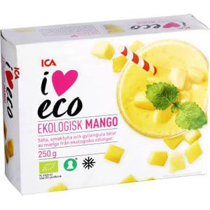 ICA I love eco Mango Fryst Ekologisk 250g