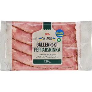 ICA Gallerrökt Pepparskinka 120g