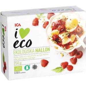 ICA I love eco Hallon Fryst Ekologisk 250g