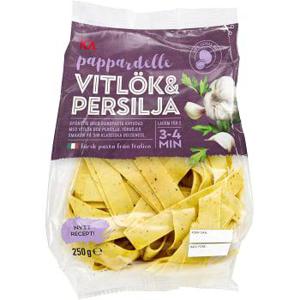 ICA Pasta Pappardelle Vitlök & Persilja Färsk 250g