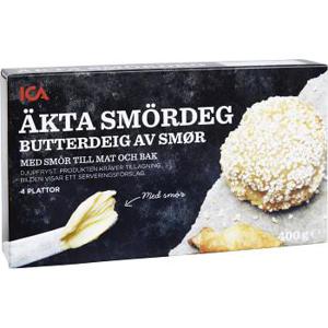 ICA Äkta smördeg Fryst 400g