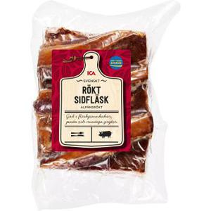 ICA Rökt sidfläsk i bit ca 500g