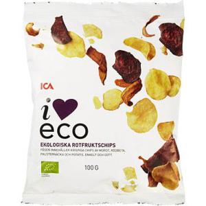 ICA I love eco Rotfruktschips 100g KRAV