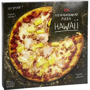 ICA Stenugnsbakad pizza Hawaii Fryst 370g