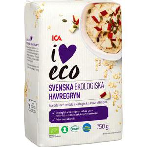 ICA I love eco Havregryn 750g KRAV