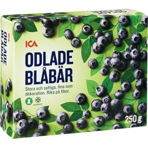 ICA Stora blåbär Fryst 250g