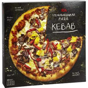 ICA Stenugnsbakad pizza Kebab Fryst 380g