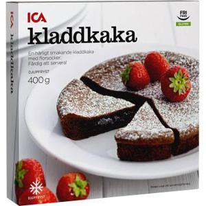 ICA Kladdkaka Glutenfri Fryst 400g