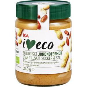 ICA I love eco Jordnötssmör utan salt 350g