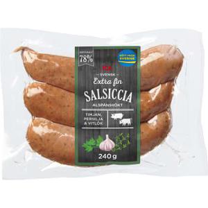 ICA Salsiccia 78% kötthalt 240g