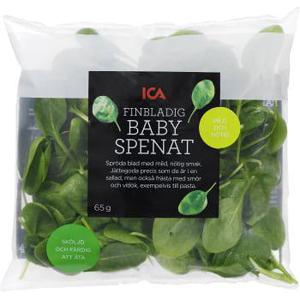 ICA Finbladig babyspenat Sköljd 65g