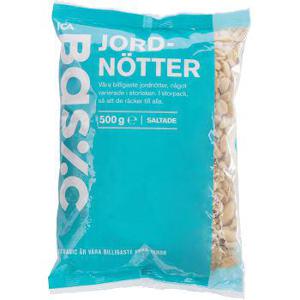 ICA Basic Jordnötter 500g