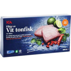 ICA Vit tonfiskfilé Fryst 280g