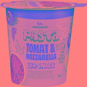 ICA Pasta Cup Tomat och Mozzarella 70g