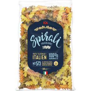 ICA Pasta Spirali Tricolore 500g