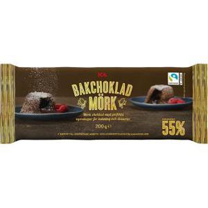 ICA Mörk bakchoklad 200g